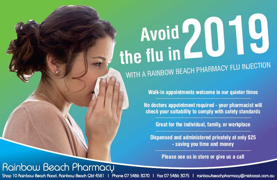Rainbow Beach Pharmacy Flu Shot 2019