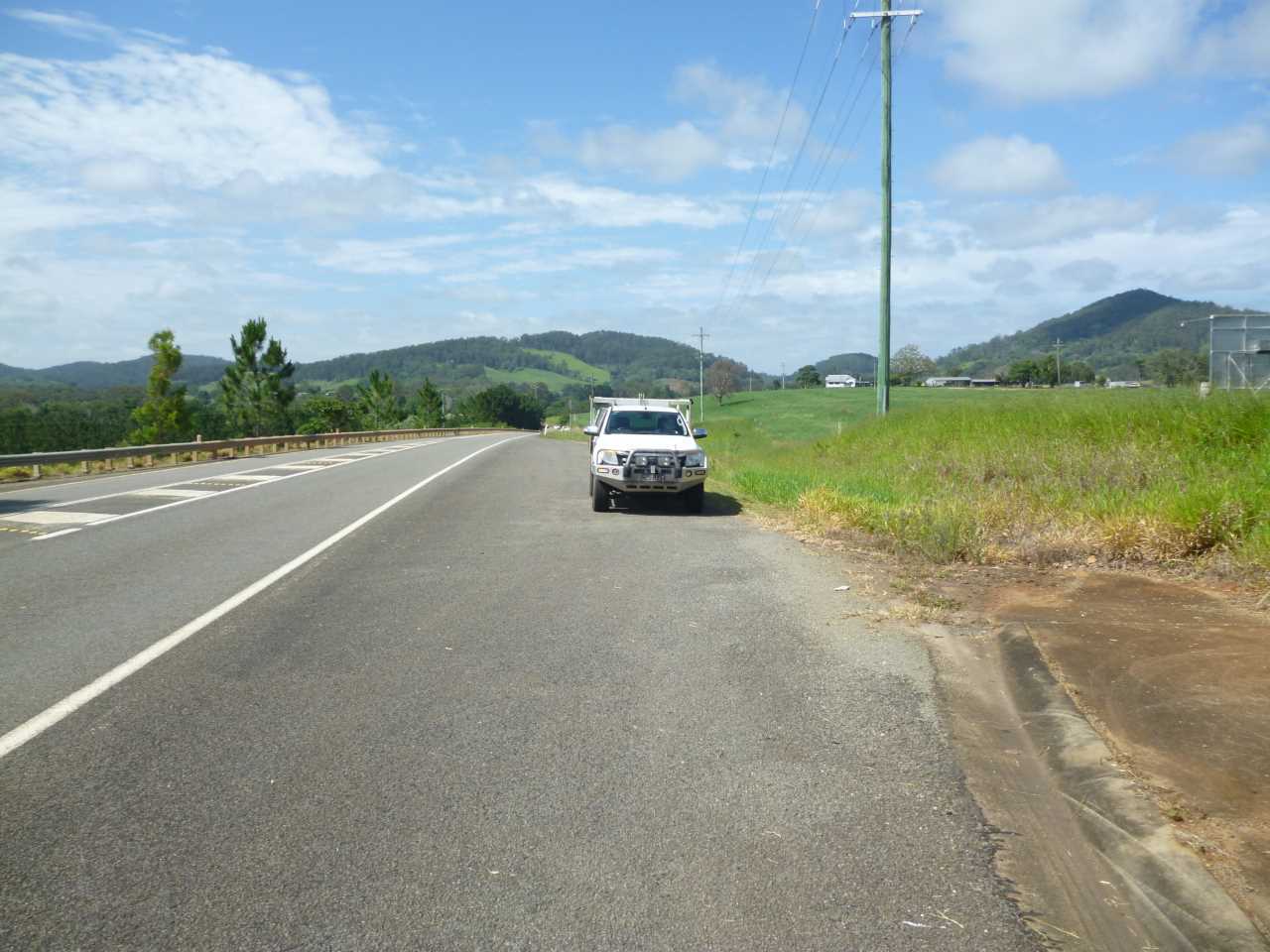Entering Goomboorian 80km zone was one of the areas earmarked for a possible turn-out bay, proposed in a recent audit of Tin