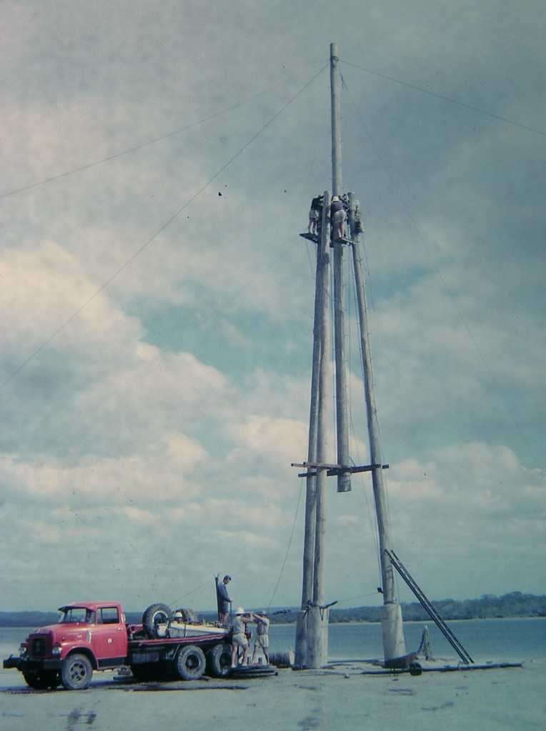 Supplying electricity to the Rainbow Beach sand mining plant was a hurdle - July 1965