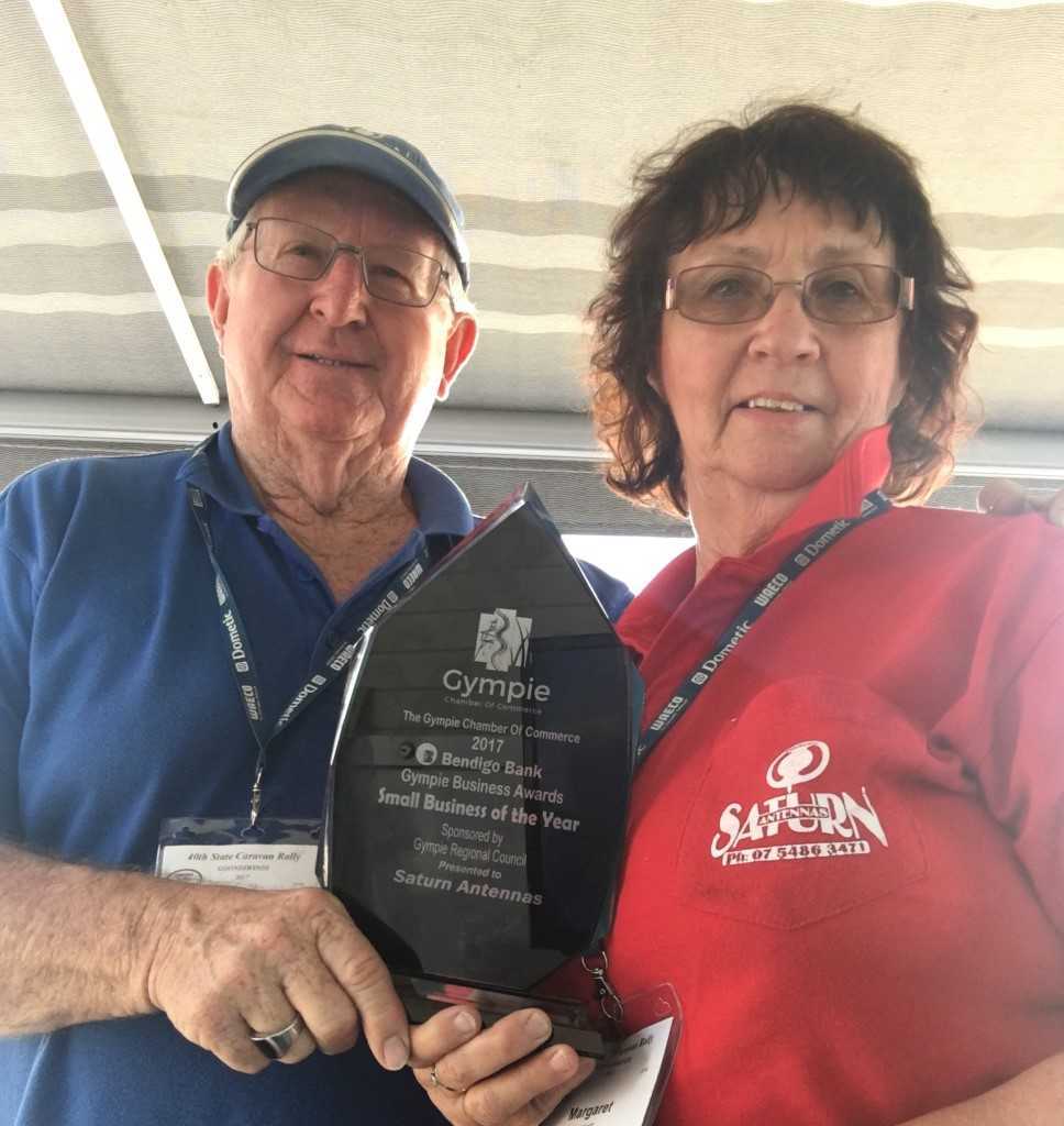 Peter and Margaret Grant were delighted to win The Gympie Chamber of Commerce Small Business of the Year!