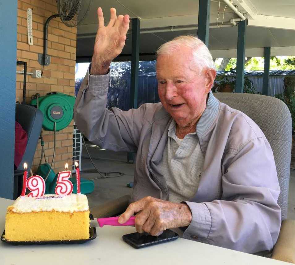 Jim Grant, Peter's Dad celebrating 95 years!