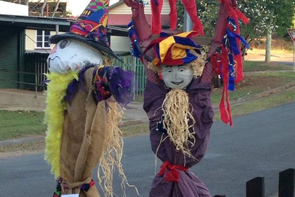 Take a selfie with a scarecrow!