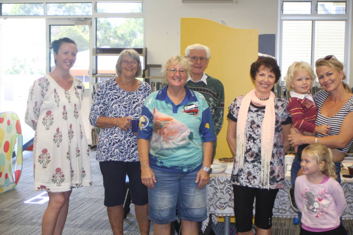 Playgroup Co-ordinator Sarah Brantz, parents and under 5’s thank Rainbow Beach Church members for the Mother’s Day morning tea at Rainbow Beach playgroup 