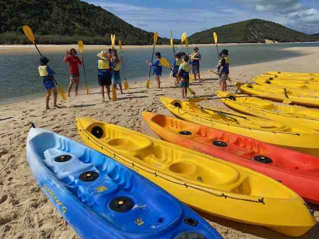 Rainbow Beach State School ‘Learn to Surf and Kayak Session’ supported by Epic Ocean Adventures