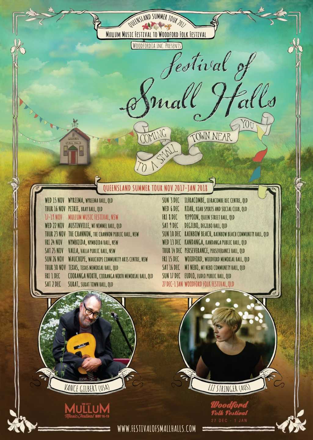 Small Halls Poster Tour Dates