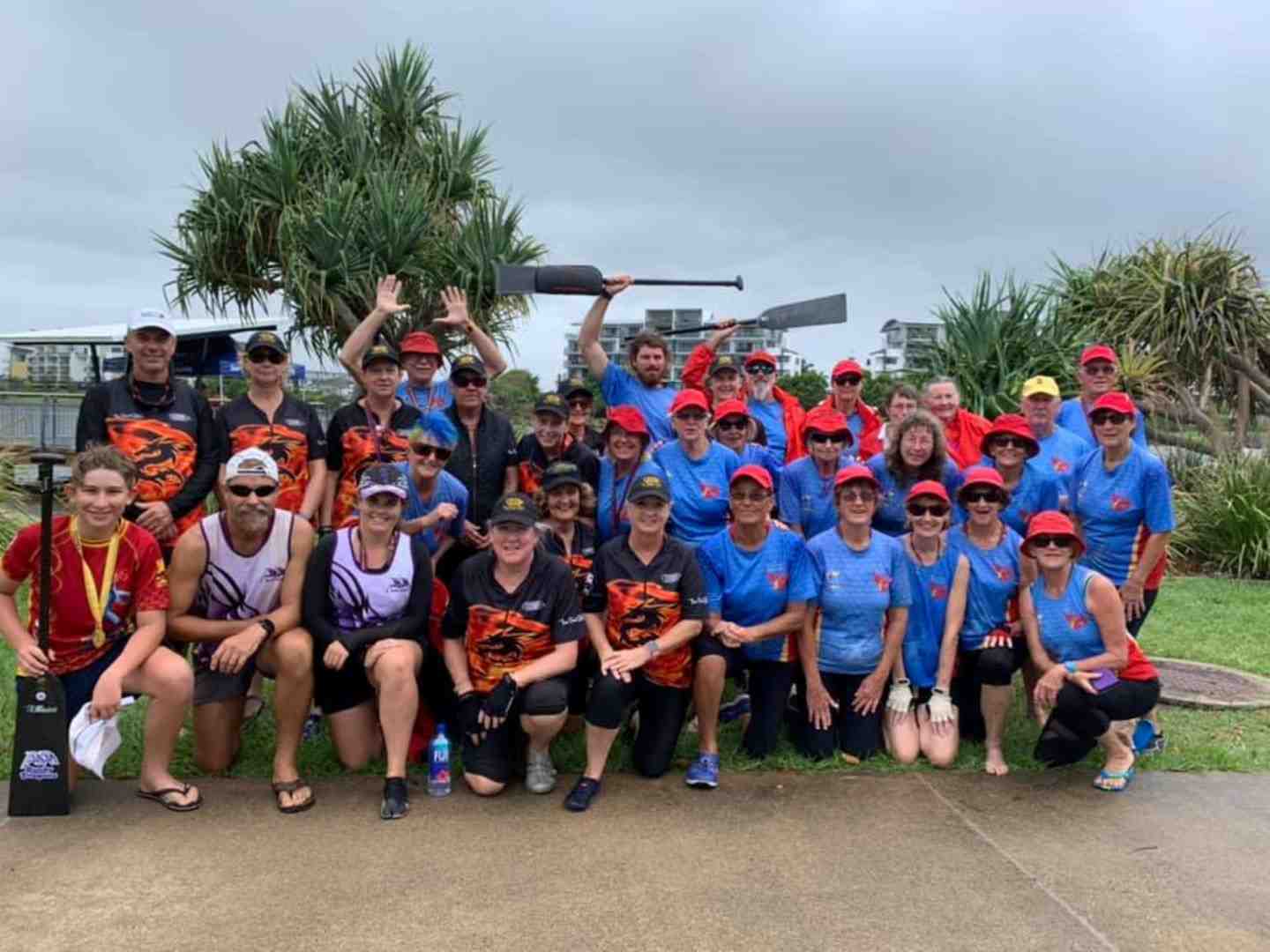 The Cooloola Coast Dragon Boaters are looking for new members - here they are joining forces with Hervey Bay and Bundaberg teams to compete at the Sunny Coast and they brought home two bronze medals and some great friendships. 