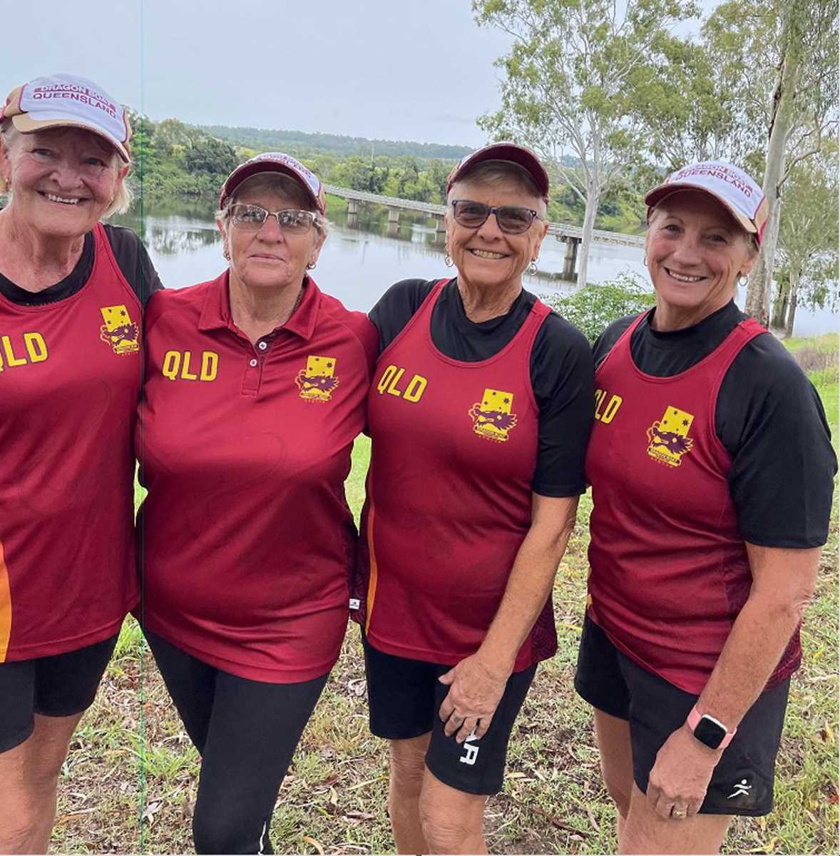 Dragons - Members of our club who represented the Central Regional Queensland Team at Wodonga over 21 to 24 April. Left to ri