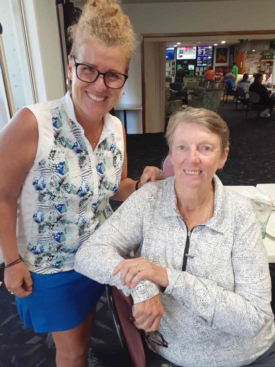 Julie Mulhall and Gayl Rose - Monthly Medal Winners for February