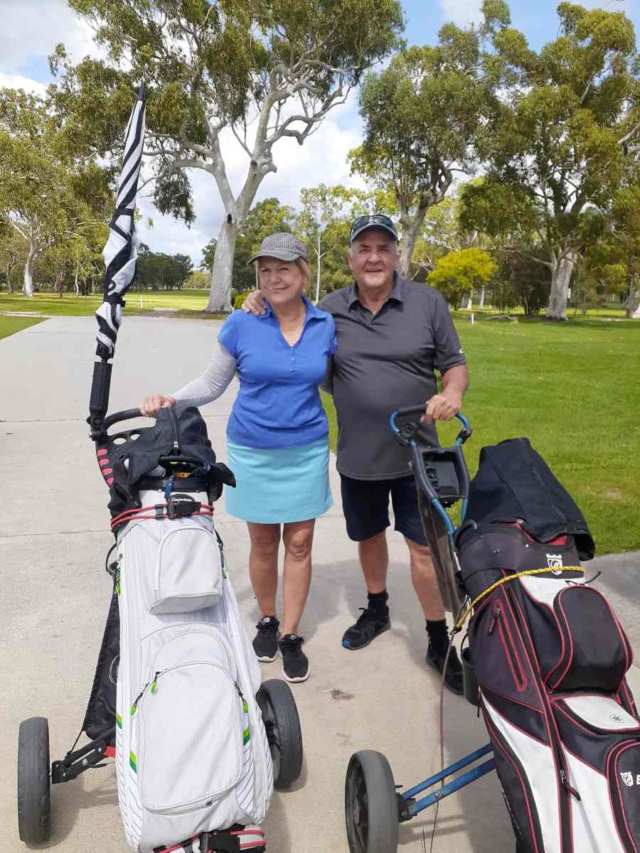 Local members Deidre & Peter Henderson enjoying a social round