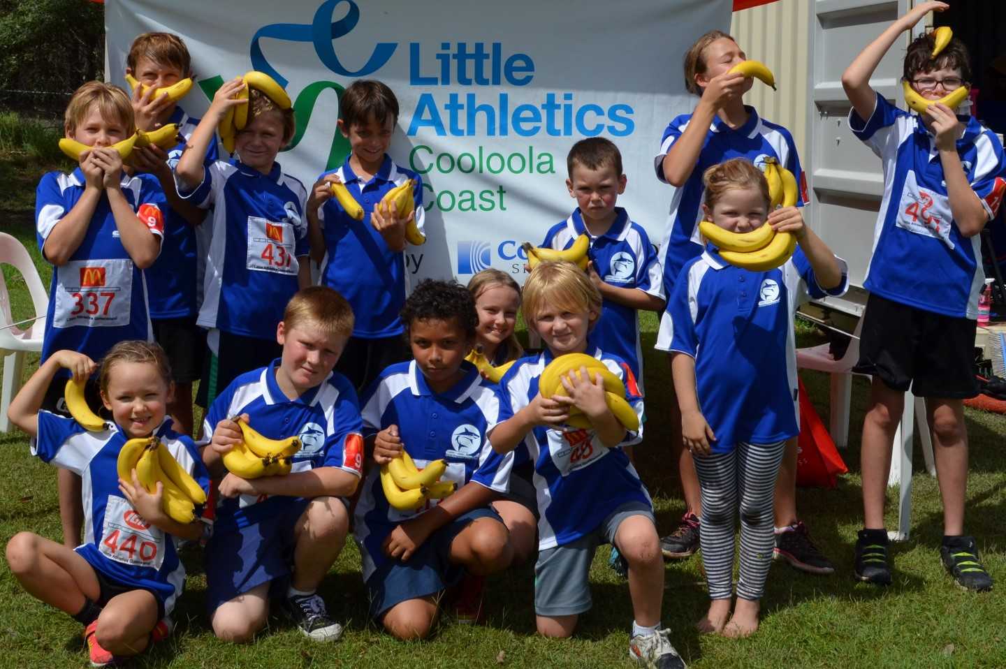Little athletes are going bananas thanks to sponsorship!