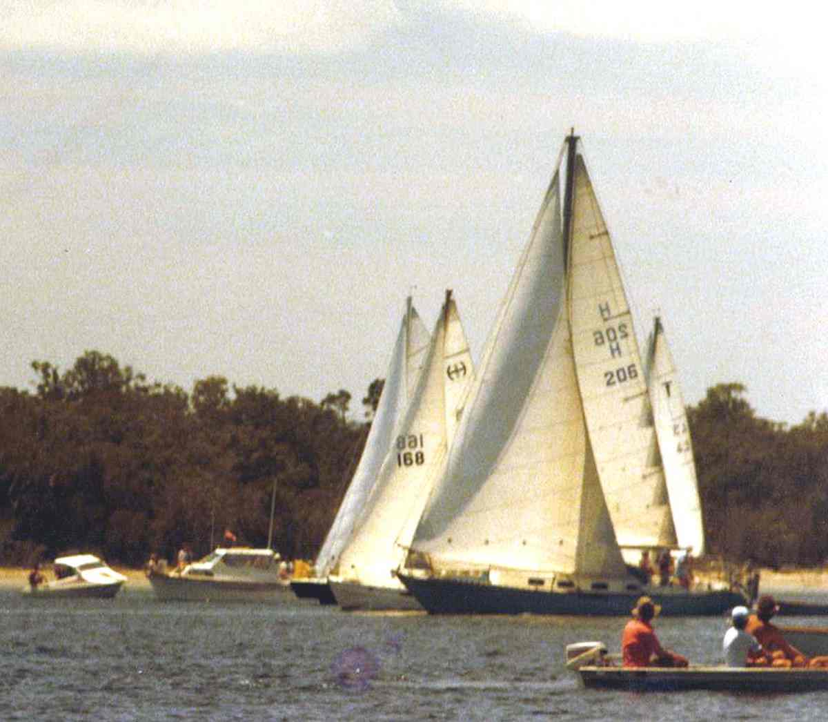 The start line of the 1982 Cooloola Cup. Catch this year’s event on 23 &amp; 24 April.