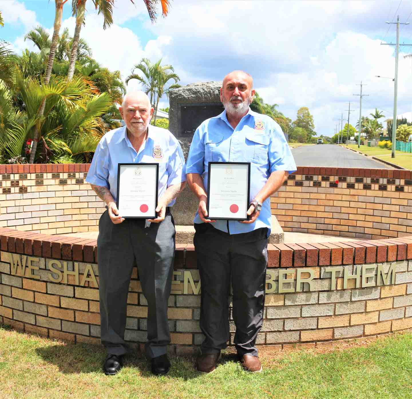 Stan &amp; Terry with their Tin Can Bay RSL Life Memberships