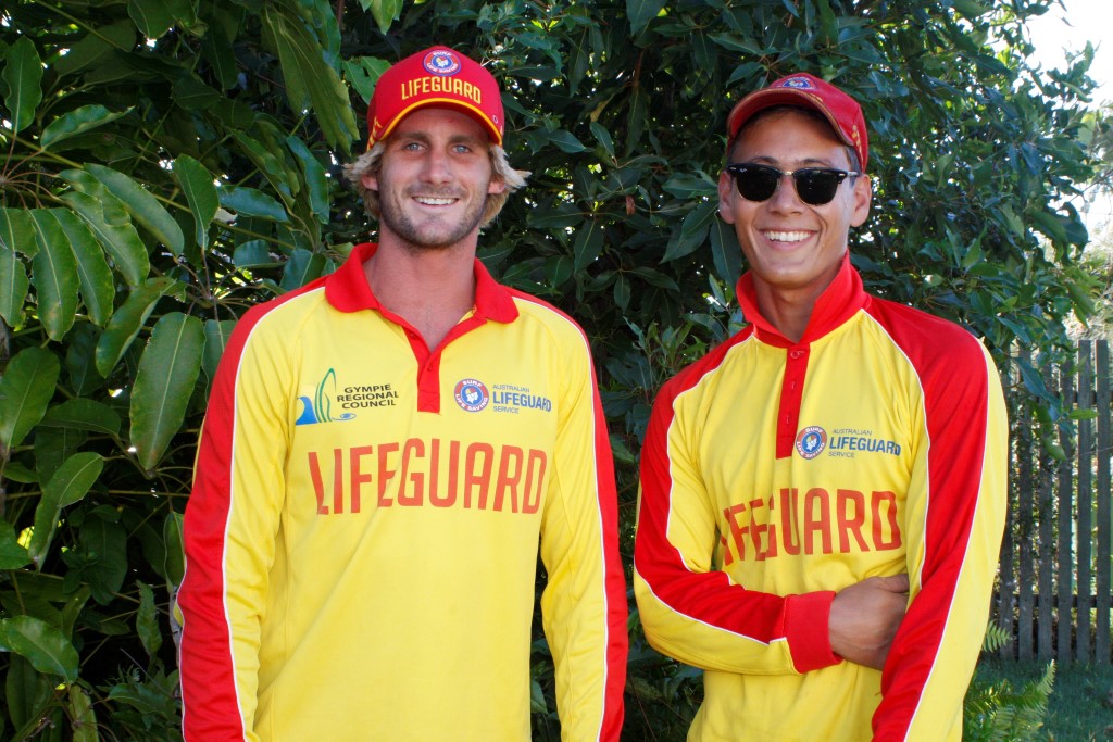 Sam Cartwright and Reece Muir helped revive a tourist at Double Island Point