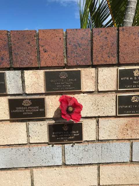 Tin Can Bay RSL - Pam Leslie commemorative plaque