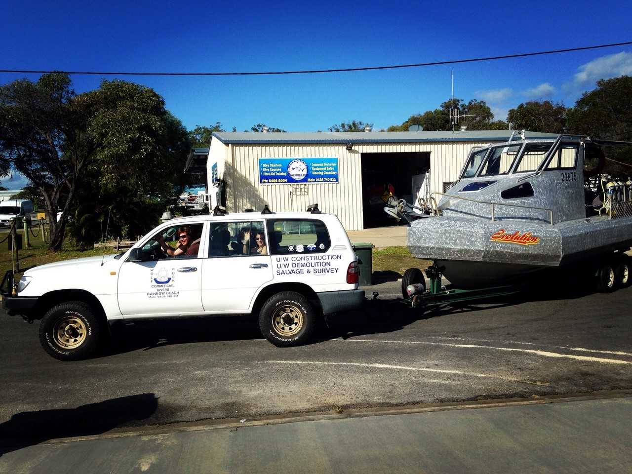 The Wolf Rock Dive crew are delighted with their new boat