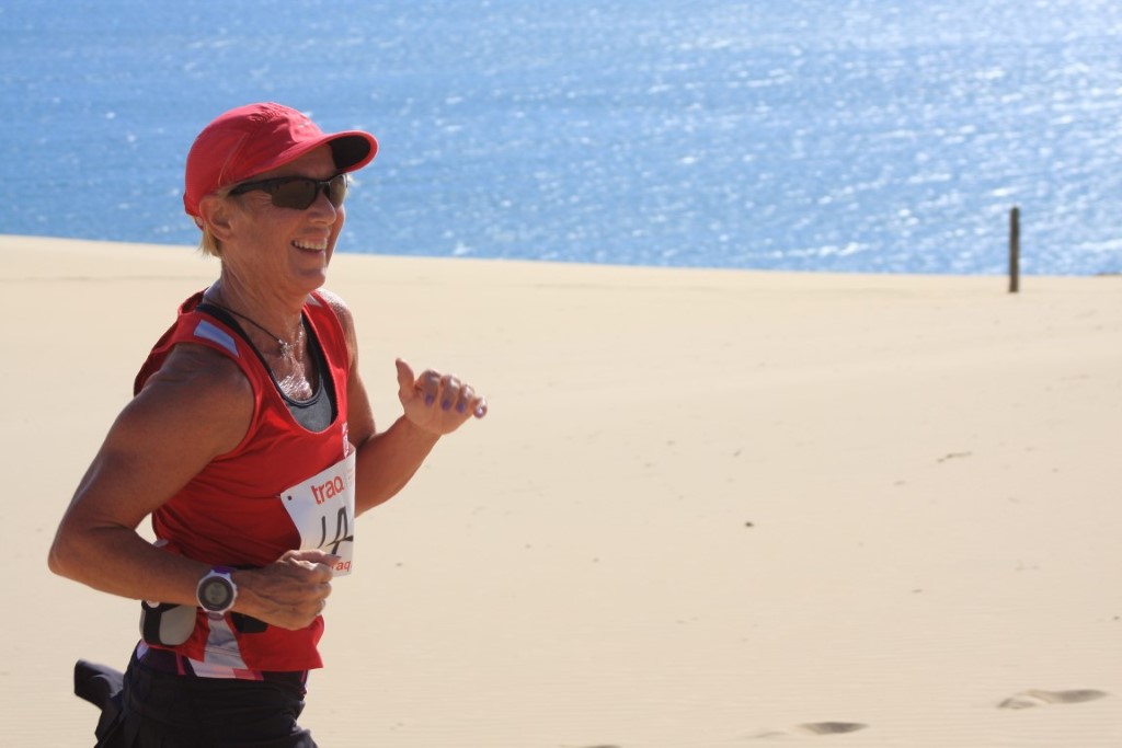 Ocean views as you traverse Carlo Sandblow: there is something for everyone - beginners, walkers and runners at one of Queensland's most picturesque run trails. 