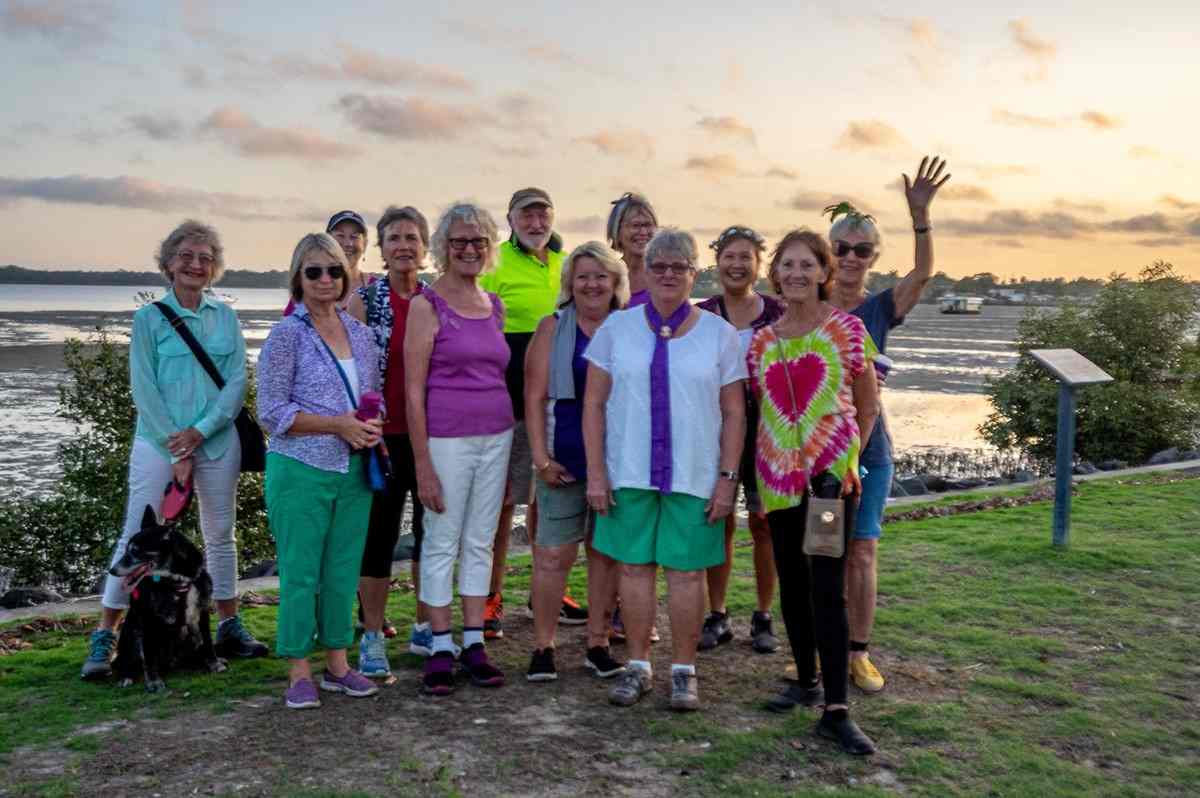 Some of the attendees of the 2022 Twilight walk. Photo by Jenni Jackson.