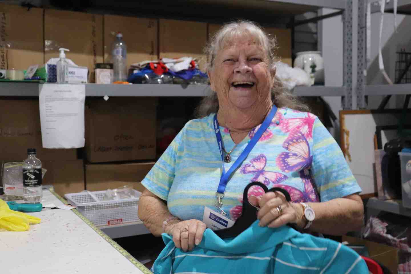 Join volunteer Larraine Goodwin at Rainbow Beach Vinnies