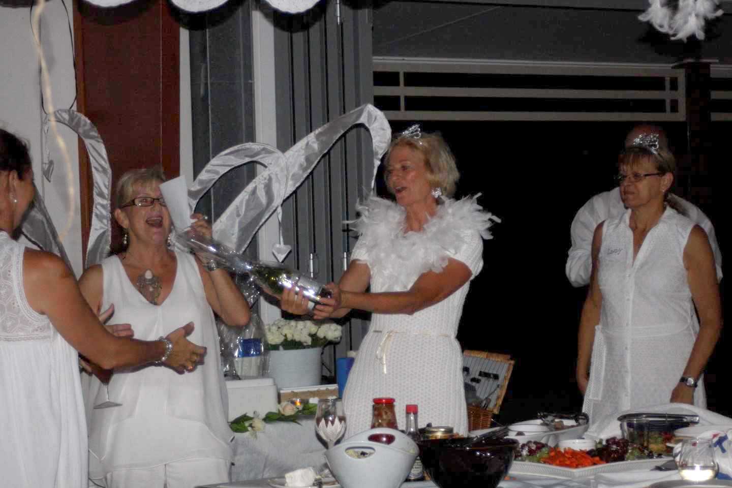 The organisers had prizes galore at the 'White for a Night' - see for yourself this year!