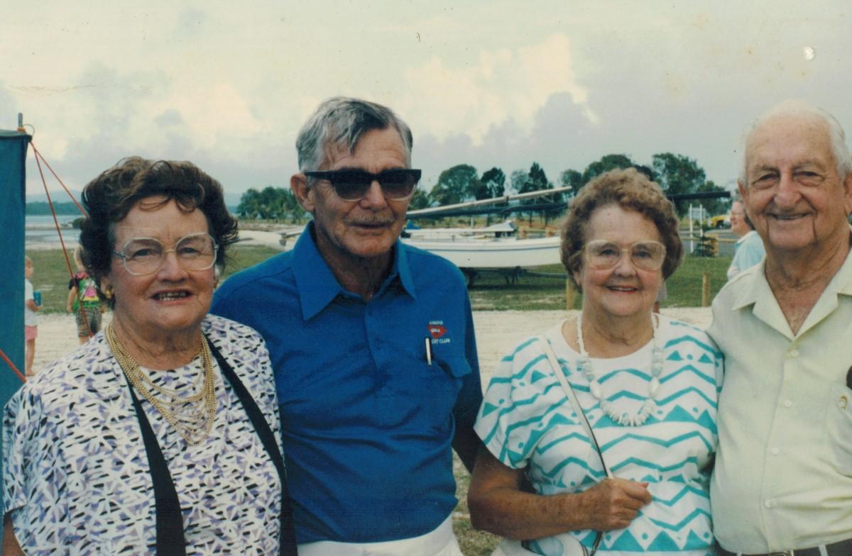 Some of the founders of TCBYC - L to R Doris and Clarrie Noble, Nyria and Sam Murray