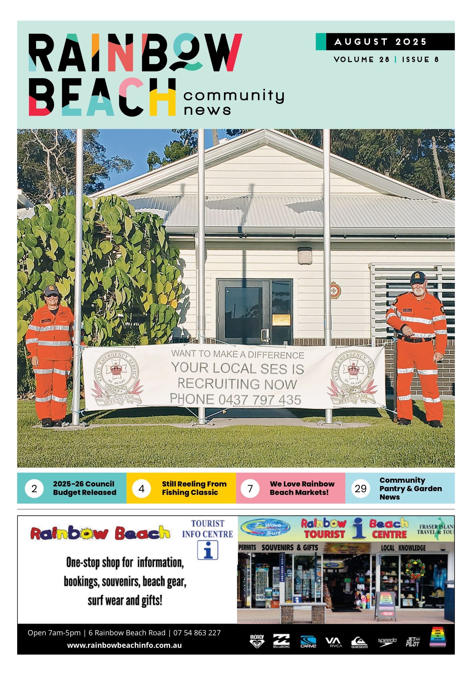 Rainbow Beach Community News August 2025