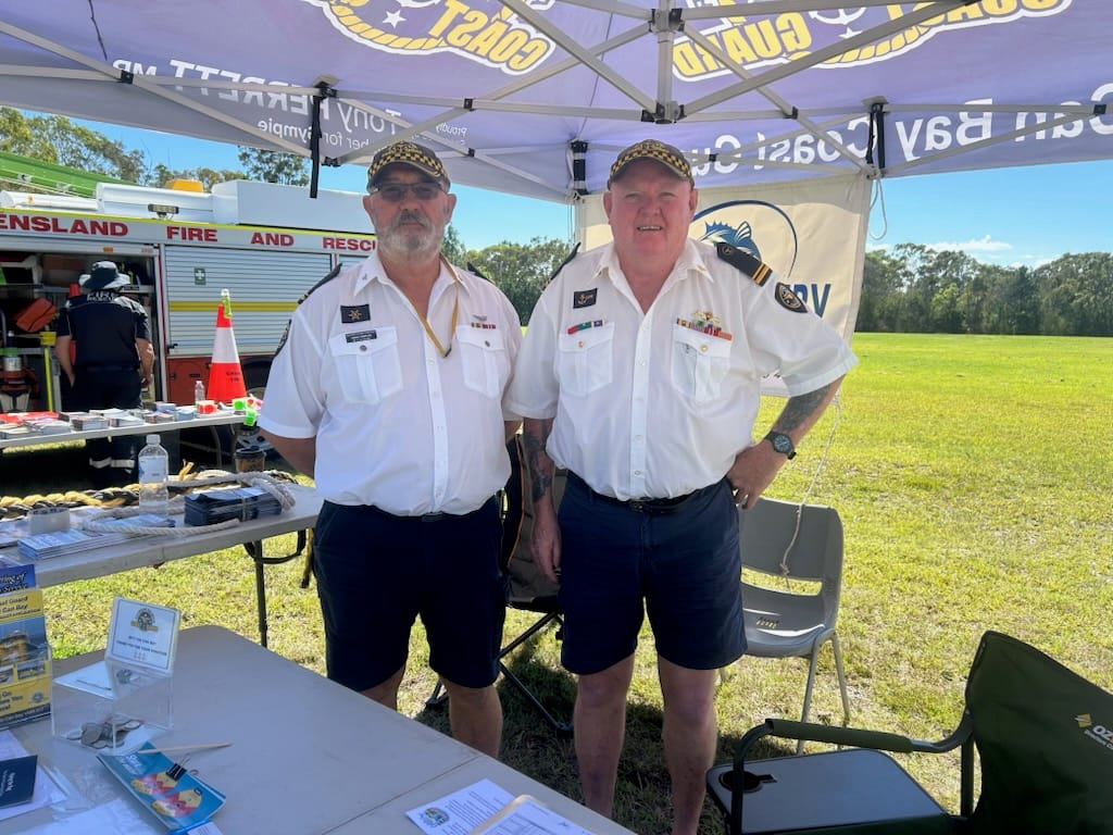 Simon Templer (L) & Karl Hempstead from QF17 at the recent Community Day.