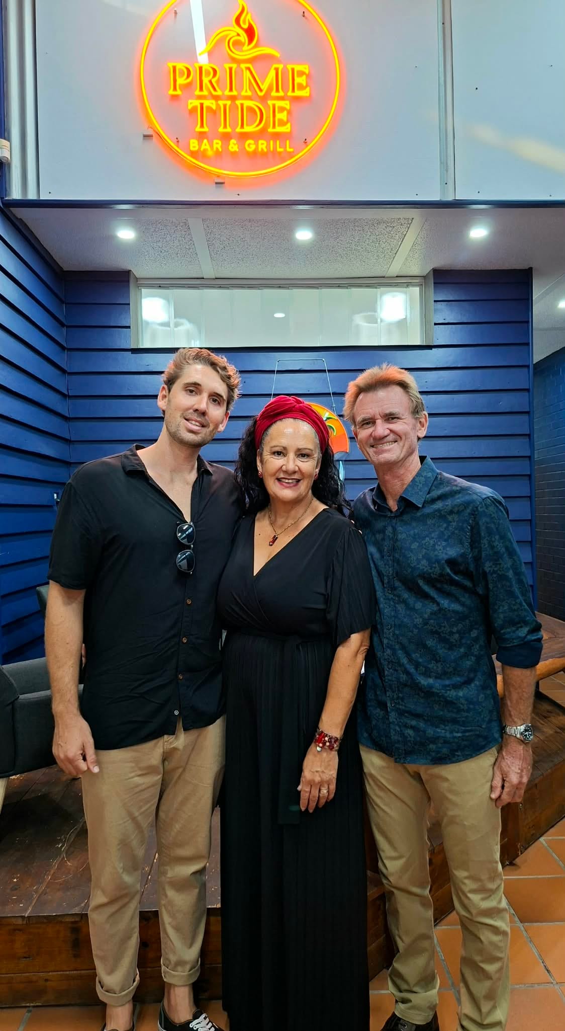 Peter and Vicky Miles with their son.