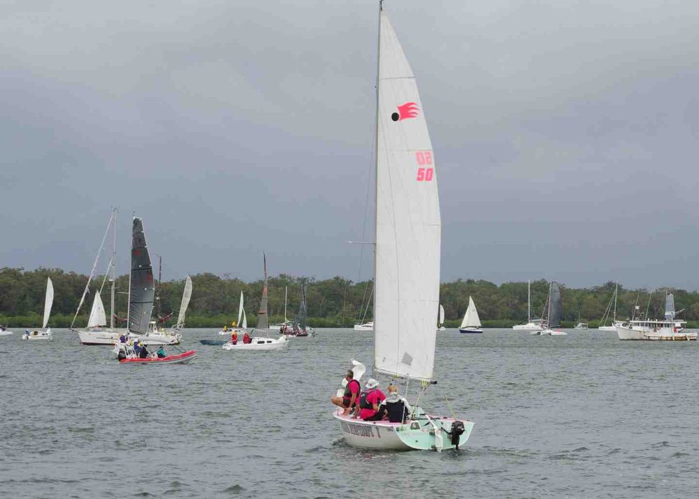 Tin Can Bay Yacht Club entrant ‘Cheers Everybody’ wins second place in the Bay to Bay post image