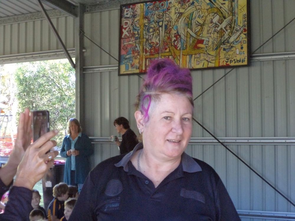 It was No Shave for crazy hair day post image