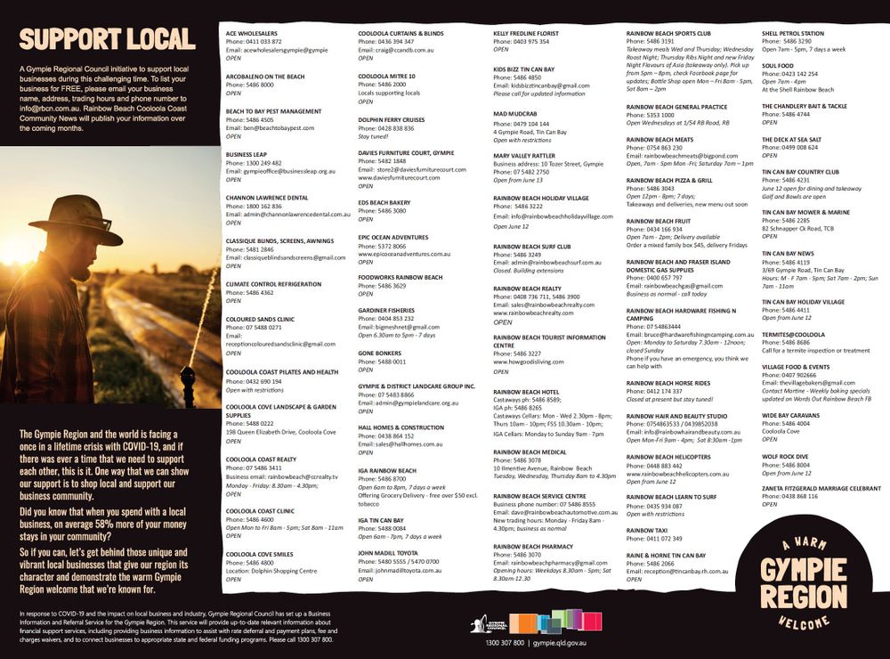 Support Local Businesses - a Gympie Regional Council initiative post image