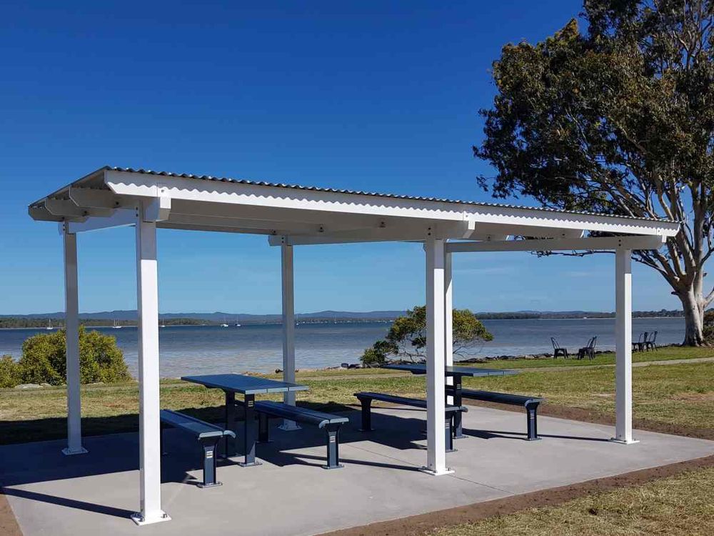 New shelter sheds installed in Viv Mason Park post image