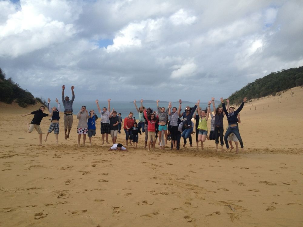 Rainbow Beach School hosts American students post image
