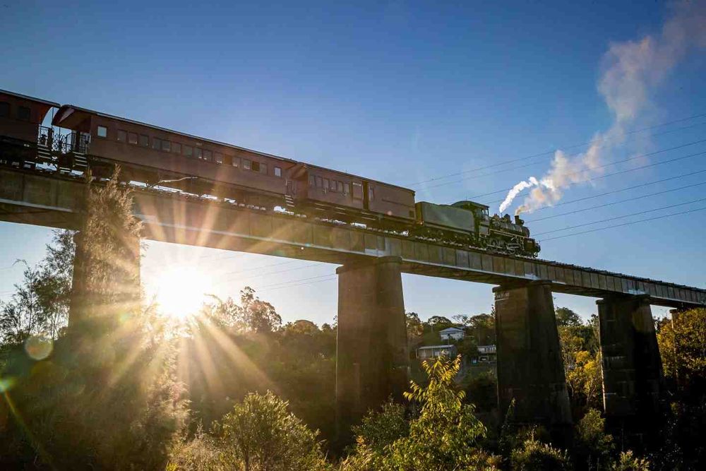 Sunset and champagne on the Rattler post image