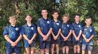 Our Year 6 class proudly show off their 2026 Senior Shirts.