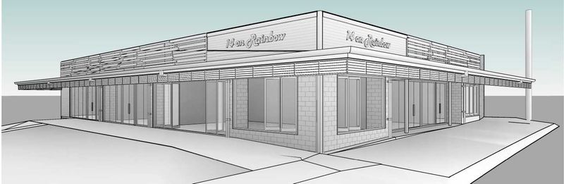 A new outlook as you approach Rainbow Beach's main street