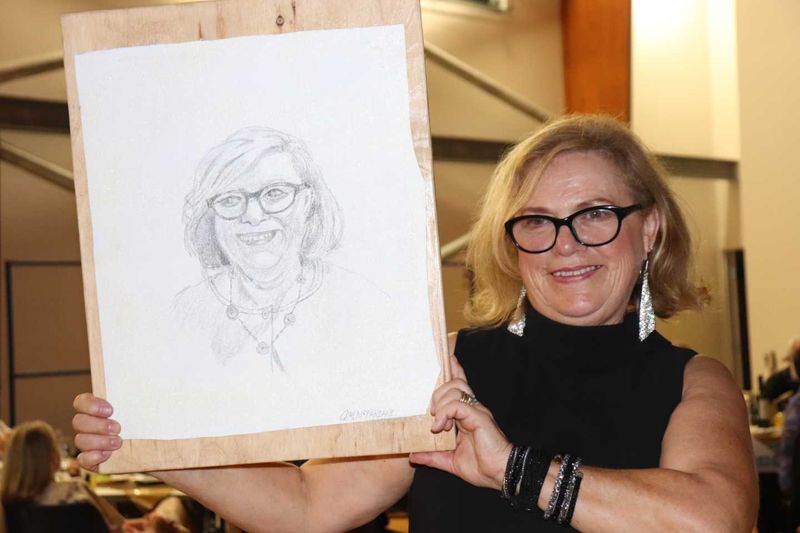 After the success of the ARTYBall, convenor Leonie Guerin brings us the ARTYFestival - here is a depiction of her by Grant Mc