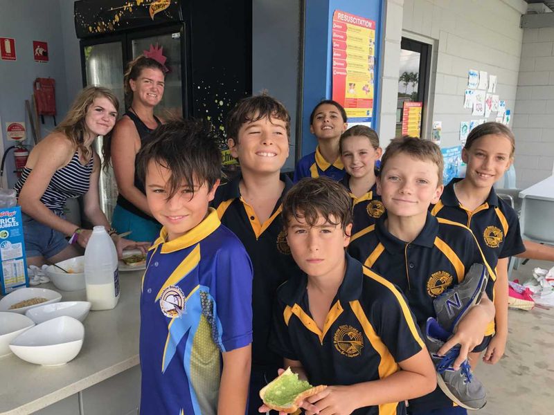 BJ and Kyani Parton know how to keep kids’ tummies happy - the sessions before school include breakfast (after some fun in th