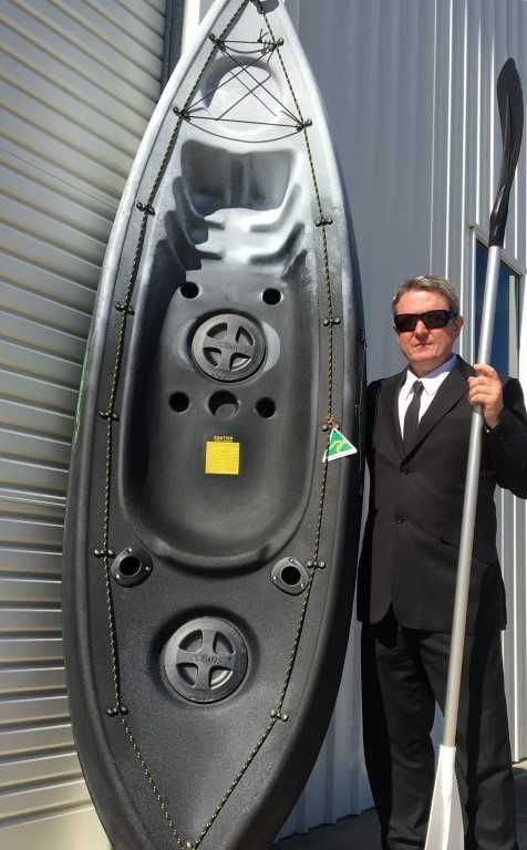 Glen Heaton is donating a Seabreeze Kayak for the Seafood Festival Dinner ‘black and white’ fundraiser - and there are many m