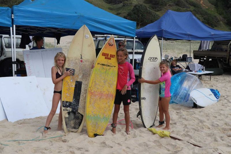 Congratulations Junior Girls: 1st place Jahli Parton, 3rd place Kirra Pamenter and 2nd placegetter, Zahli Mick