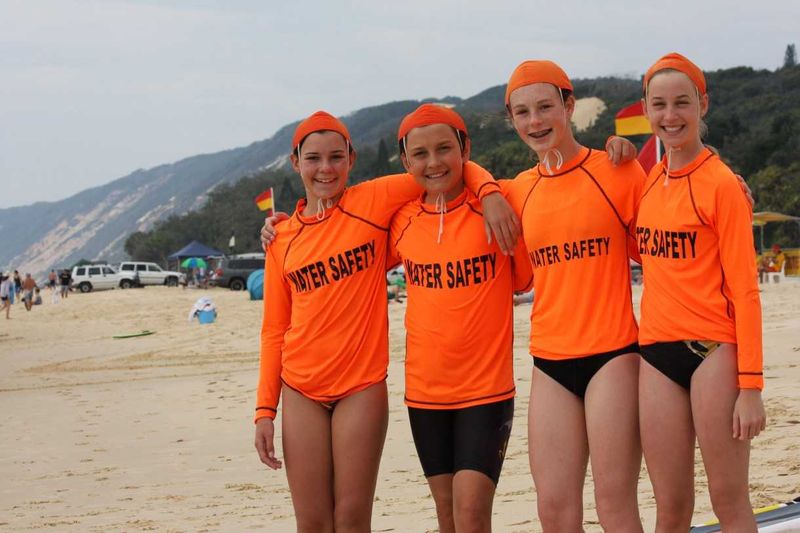 After graduating as surf lifesavers in the September course, some of these 13 year olds did their first rescue on their very