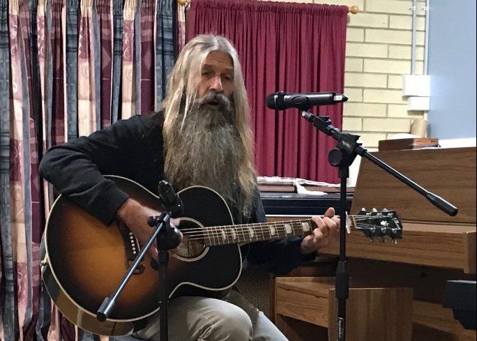 One of our performers Rob, who uses his love of playing the guitar to raise money for the Youth Activity Project. You can oft