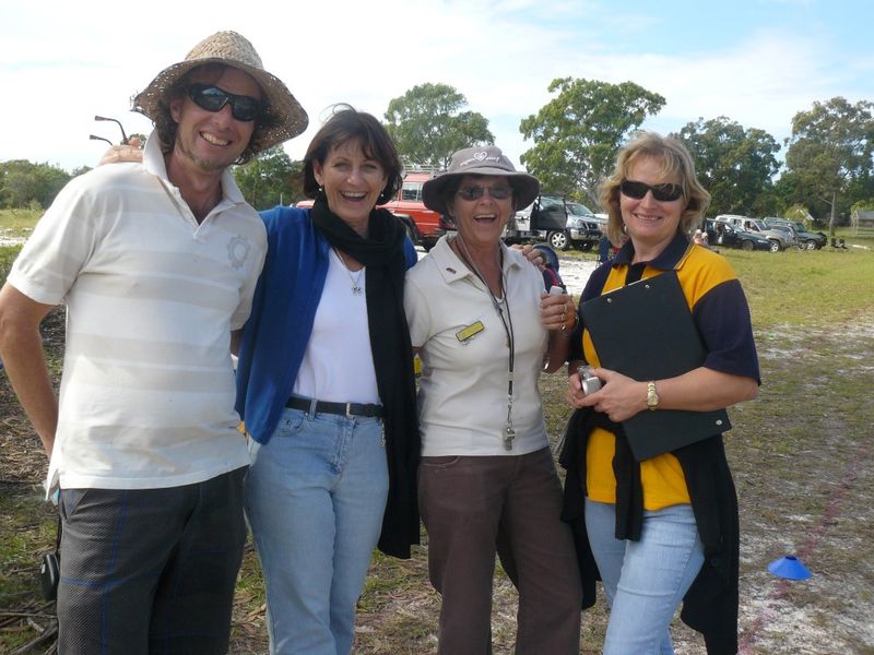 Cherie at an athletics carnival with Pete Mileson, Sue Arthur and Tori Lidbetter