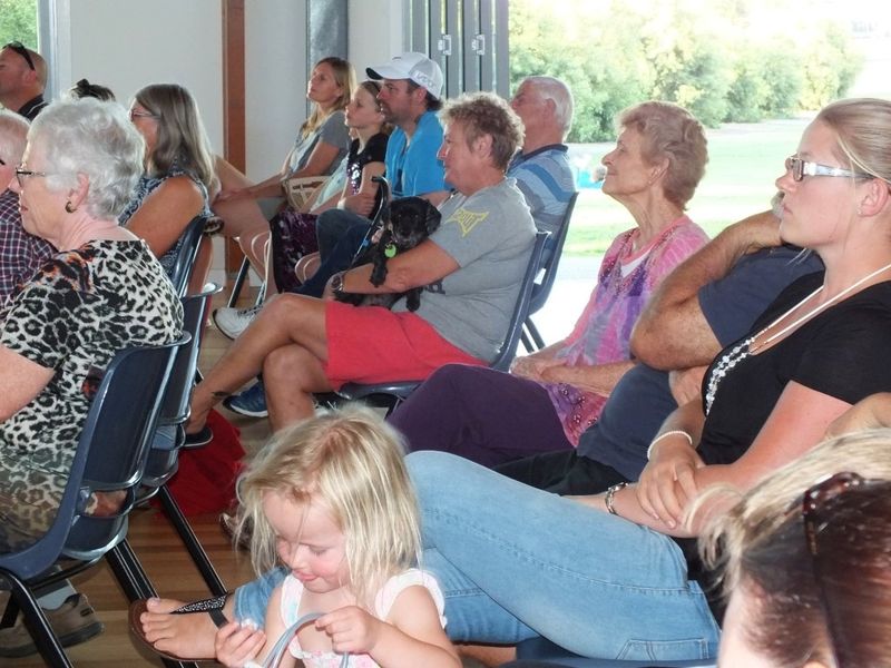 People arrived from all over the coast and Gympie to hear Steve sing