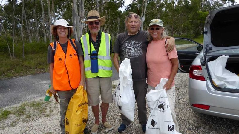 Cooloola Cove Residents and Friends Inc: Sarah Mitchell, Len Druce, Paul Dolphin and Lesley Porter