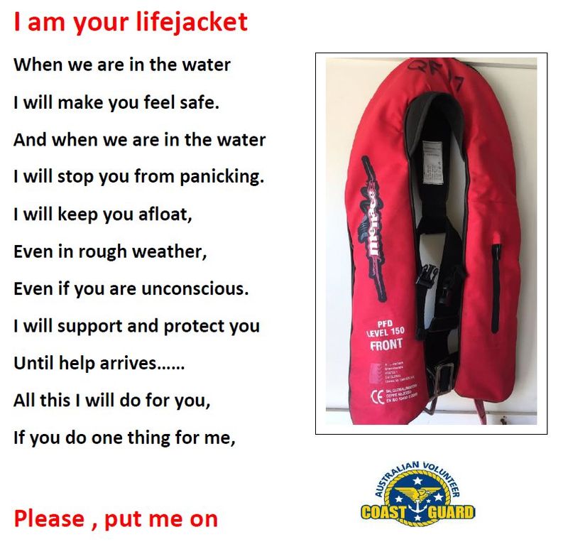 Coastguard - A reminder to put in your boat or your vehicle