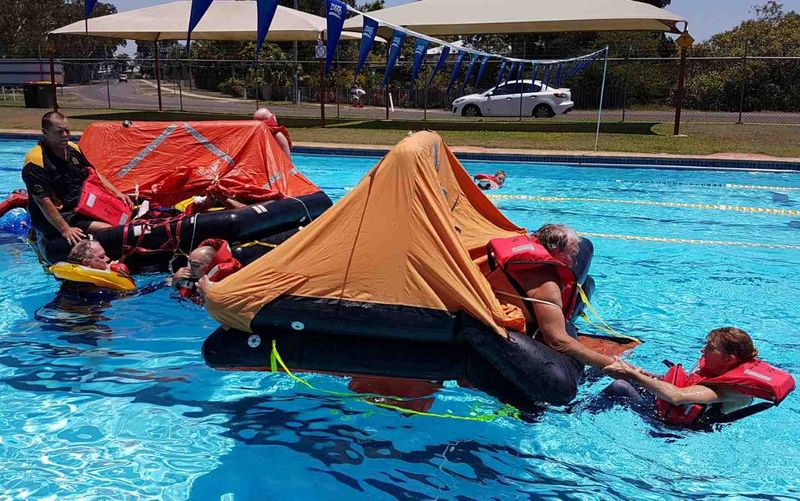 Regular training, including sea survival training by the Tin Bay Coast Guard, ensures they are well prepared for a callout at