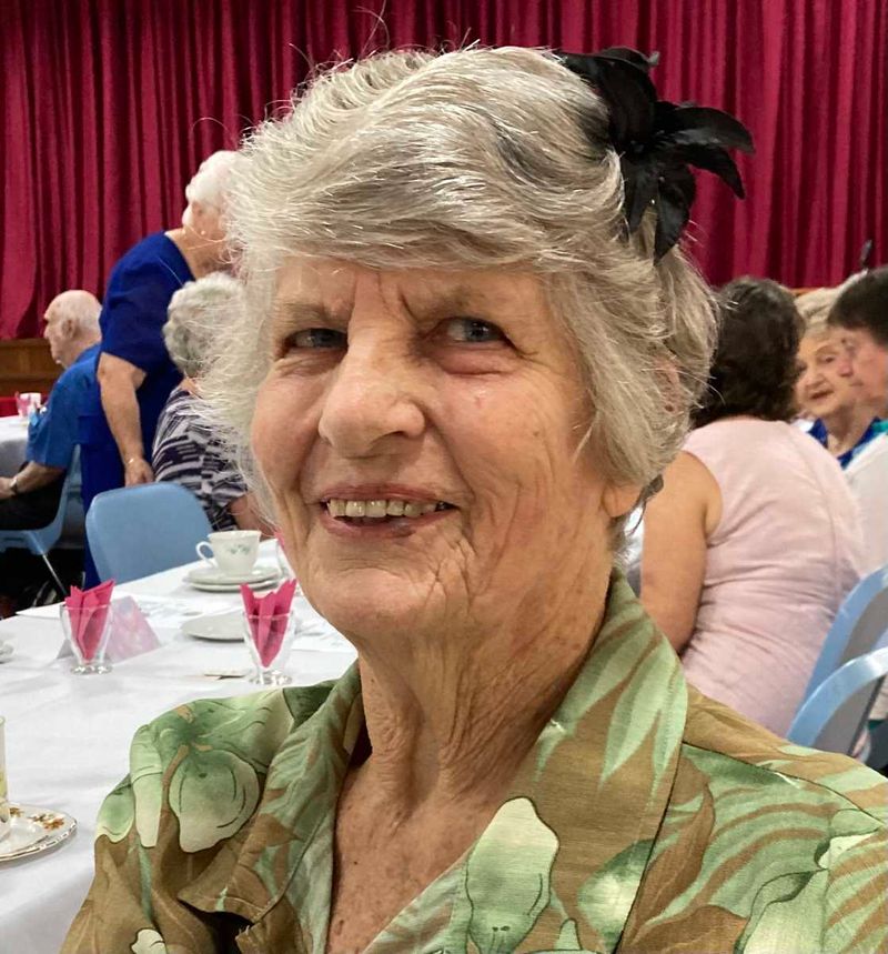 Probus - Our member Katrina enjoying the Maryborough High Tea