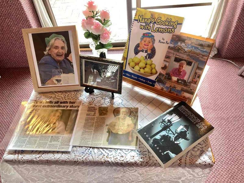 Probus Club - Display commemorating the interesting life of the much-loved Roma Ravn