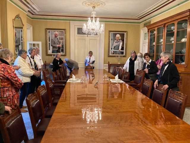 Probus group enjoying a tour of Government House on a recent day trip to Brisbane