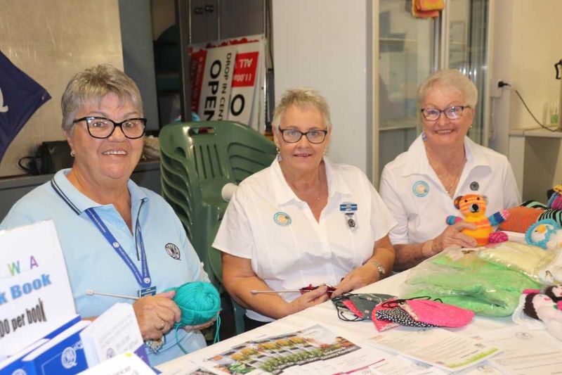 QCWA members Wendy, Judy and Dawn welcome you to join them